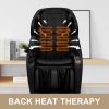 Full Body Massage Chair with Zero Gravity Recliner, with two control panel: Smart large screen & Rotary switch, spot kneading and Heating.