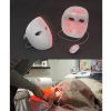 LED face mask light therapy led mask red light IR photon skin rejuvenation.