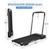 FYC Under Desk Treadmill - 2 in 1 Folding Treadmill for Home 3.5 HP, Installation-Free Foldable Treadmill Compact Electric Running Machine with Remote