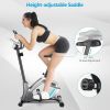 With LCD Monitor and Pulse Sensor Upright Magnetic Exercise Cycling Bike