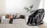 BOSSCARE Assembled Massage Chair Recliner with Zero Gravity Full Body Airbag Massage Chair Brown