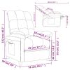 Massage Chair Taupe Fabric
