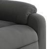 Stand-up Massage Recliner Chair Dark Gray Microfiber Fabric