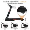Folding Treadmills for Home 3.5HP Portable Foldable with Incline; Electric Treadmill for Running Walking Jogging Exercise; 300lbs Capacity.