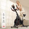 Stationary Bike 4D Adjustment Seat Spin Exercise Bikes with Adjustable Feet 260lbs Capacity Exercise Bikes