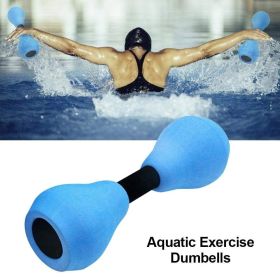 1pair Aquatic Aerobic Exercise Foam Dumbbell; EVA Water Resistance Fitness Equipment For Pool - UNISEX