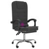 Massage Reclining Office Chair Black Velvet
