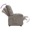 Massage Chair Taupe Fabric