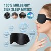Lacette Silk Eye Mask - Light Blocking Sleep Mask, 100% Night Blindfold for Sleeping with Adjustable Strap, Comfortable (ADULT-UNISEX)