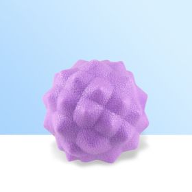 1pc Massage Ball - Spiky For Deep Tissue Back Massage, Foot Massager & All Over Body Deep Tissue Muscle Relaxation - Compact Muscle Roller (Color: Purple)