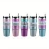Random Color - Diamond Paint - Stainless Steel Cup Car Travel - Insulation Cold Coffee Cup - Water Bottle