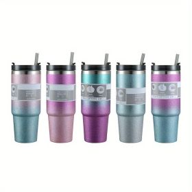 Random Color - Diamond Paint - Stainless Steel Cup Car Travel - Insulation Cold Coffee Cup - Water Bottle (capacity: 20oz)