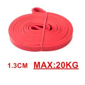 Unisex Fitness Band Pull Up Elastic Rubber Bands Resistance Loop Energy Set Home Gym Workout Expander Strengthen Training (Color: Red)