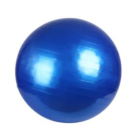 PVC Fitness Balls Yoga Ball; Thick Explosion-proof Exercise Balance Ball For Home Gym Pilates (Color: Blue, size: 65cm/25.6in)