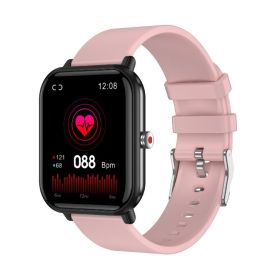 Smartwatch - Blood Pressure Measurement/Heart Rate/Blood Oxygen/Exercise - Android compatible- Unisex (Color: Pink)