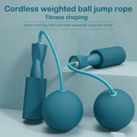 Weighted Cordless Jump Rope for Effective Fitness Training - Perfect for Indoor and Outdoor Workouts Training Jump Rope Set (Color: Blue)
