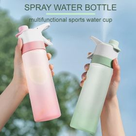Misting Water Bottle for Sports and Outdoor Activities - BPA-Free Food Grade Plastic with Spray Mist - Portable and Convenient (Color: Gray)