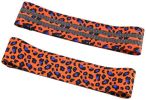 Leopard Resistance Band Unisex Booty Band Hip Circle Loop Workout Exercise for Legs Thigh Glutes Butt Squat Bands Non-Slip - Medium or Large