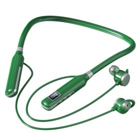 BT-7 Wireless Headphones Bluetooth 5.3 Neckband Earphones Magnetic Sports Waterproof Earbuds Bluetooth Headset with Microphone (Color: green)