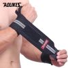 AOLIKES 1 PCS Wristband Wrist Support Weightlifting Gym Training Wrist Support Brace Straps Wraps CrossFit Powerlifting