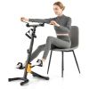 Foldable Exercise Pedal Exerciser for Seniors (Two People May Exercise at the Same Time- One May Use Hand Pulleys in Front While Other Can Pedal)