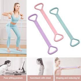 Yoga Fitness Resistance Band, Arm - Back Training Elastic Ropes - Pure Barre Workout Chest - Arm & Shoulder Stretch Bands (Color: Pink)