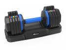 Adjustable Dumbbell - 55lb Single Dumbbell with Anti-Slip Handle, Fast Adjust Weight by Turning Handle with Tray,  Full Body Workout