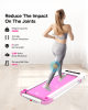 FYC 2 in 1 Under Desk Treadmill-3.5 HP-Installation-Free-Foldable,Compact Electric Walking/Running/Jogging, Remote Control & LED Display