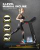 FYC Folding Treadmill - Walking, Jogging, Running Machine-Incline 330LBS Weight Capacity-Compact with LED Display-Easy Assembly