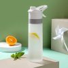 Misting Water Bottle for Sports and Outdoor Activities - BPA-Free Food Grade Plastic with Spray Mist - Portable and Convenient