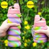 500ml Creative Silicone Folding Water Cup - Outdoor/Sports/Ride/Fitness - Portable