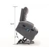 Electric Power Lift Recliner Chair, 8-point vibration Massage-lumber heat, 21"seat width, large size-Remote Control, Side Pockets-Cup Holders