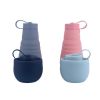 500ml Large Capacity Silicone Folding Water Bottle - High Temperature Resistance -- Outdoor Sports Bottle/Travel/Portable Cup