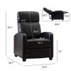 Electric Recliner for the Elderly with Massage Therapy and Heat;  Simple Pushback;  Power Chair& Small Sofa Suitable for Living Room & Bed Room