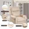 Lehboson Lift Chair Recliners, Electric Power Recliner Chair Sofa, massage and heating (Beige)