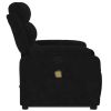 Stand up Massage Recliner Chair Black Velvet