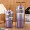 Random Color - Diamond Paint - Stainless Steel Cup Car Travel - Insulation Cold Coffee Cup - Water Bottle