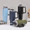 30OZ Straw Coffee Insulation Cup with Handle Portable Car Stainless Steel Water Bottle Large Capacity Travel BPA Free Thermal Mug