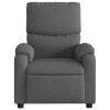 Electric Massage Recliner Chair Dark Gray Fabric