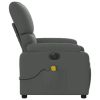Electric Massage Recliner Chair Dark Gray Fabric