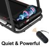 FYC Folding Treadmill for Home with Desk - 2.5HP Compact Electric Treadmill for Running and Walking Foldable Portable Machine for Small Spaces