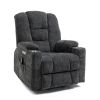 EMON'S Large Power Lift Recliner Chair with Massage and Heat, Overstuffed Wide, Heavy Duty Motion Mechanism with USB and Type C Ports