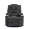 EMON'S Large Power Lift Recliner Chair with Massage and Heat, Overstuffed Wide, Heavy Duty Motion Mechanism with USB and Type C Ports