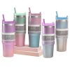Random Color - Diamond Paint - Stainless Steel Cup Car Travel - Insulation Cold Coffee Cup - Water Bottle