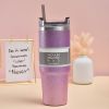 Random Color - Diamond Paint - Stainless Steel Cup Car Travel - Insulation Cold Coffee Cup - Water Bottle