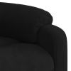 Stand up Massage Recliner Chair Black Velvet