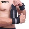 AOLIKES 1 PCS Wristband Wrist Support Weightlifting Gym Training Wrist Support Brace Straps Wraps CrossFit Powerlifting