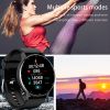 Smartwatch Full Touch Screen Sport Fitness Watch IP67 Waterproof Bluetooth For Android ios  - Unisex