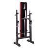 Adjustable Folding Multifunctional Workout Station Adjustable Workout Bench with Squat Rack -BLACK OR RED/BLACK XH