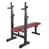 Adjustable Folding Multifunctional Workout Station Adjustable Workout Bench with Squat Rack -BLACK OR RED/BLACK XH